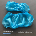 Cubierta de zapato desechable azul sin deslizamiento